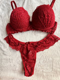 Alessia Lace Set – Kanten Lingerieset met Beugel Bh en String