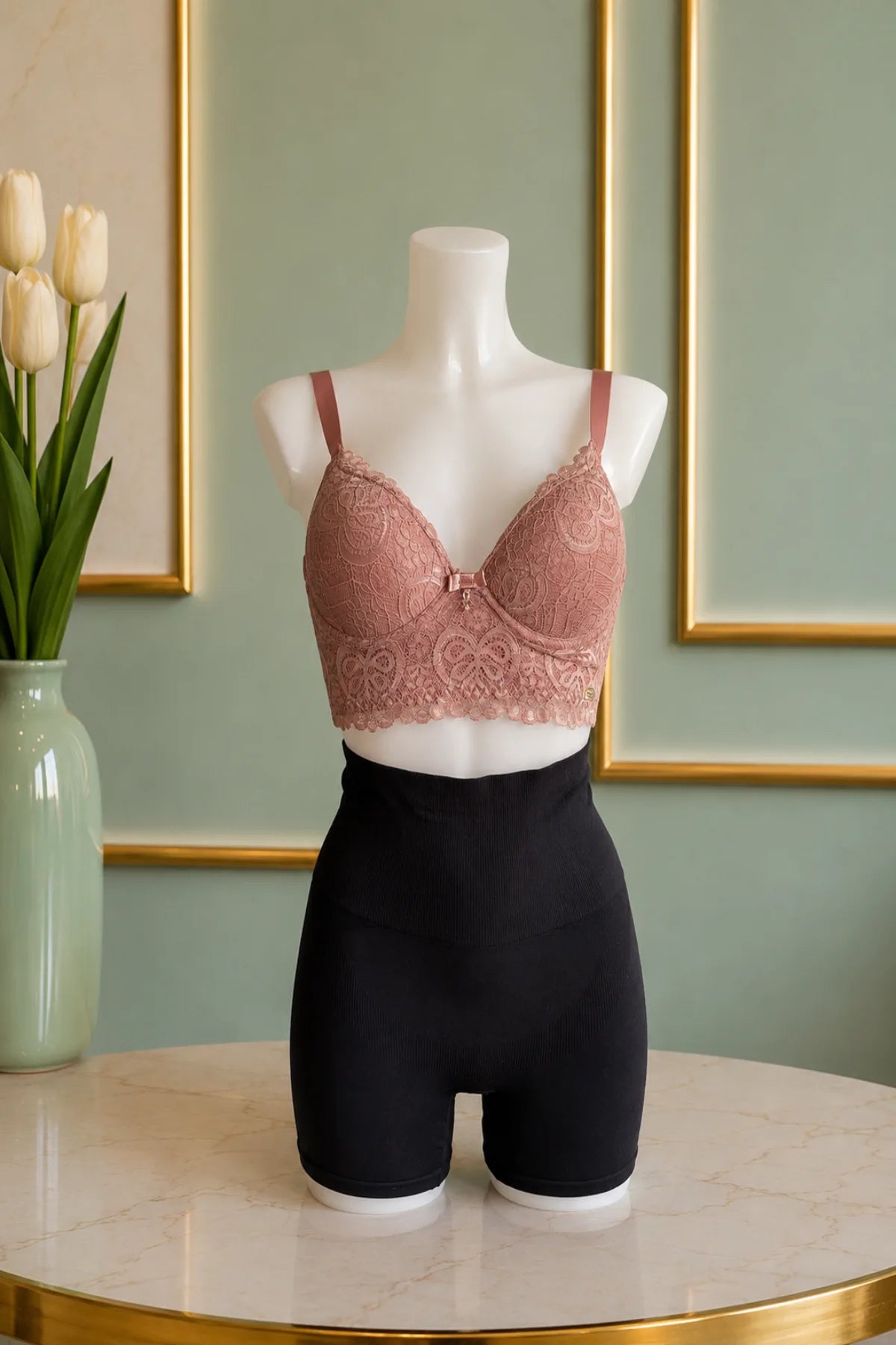 Callista Floral Lace Cup Bra – Sutiã de Renda com Bojo