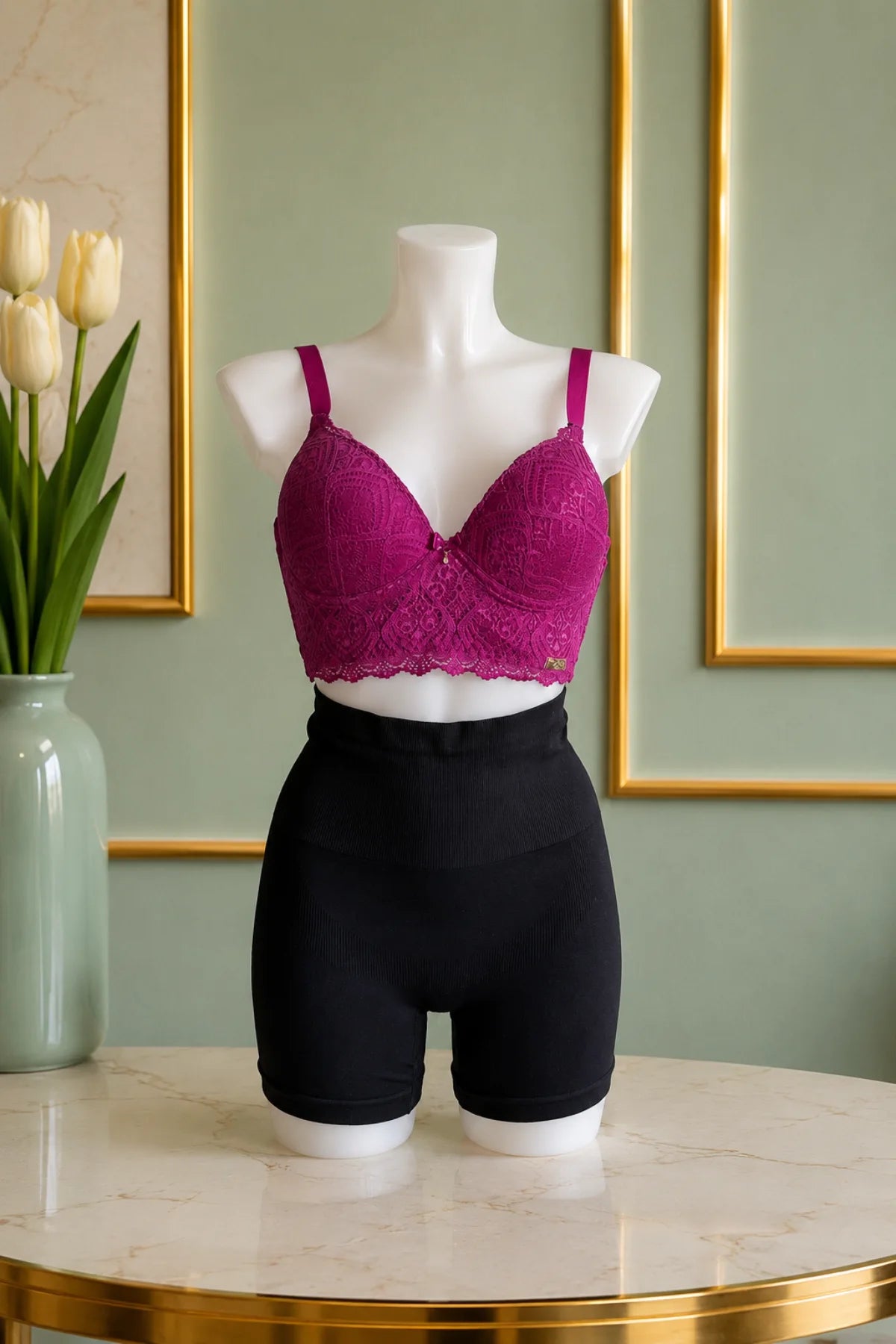 Callista Floral Lace Cup Bra – Voorgevormde Kanten Bh