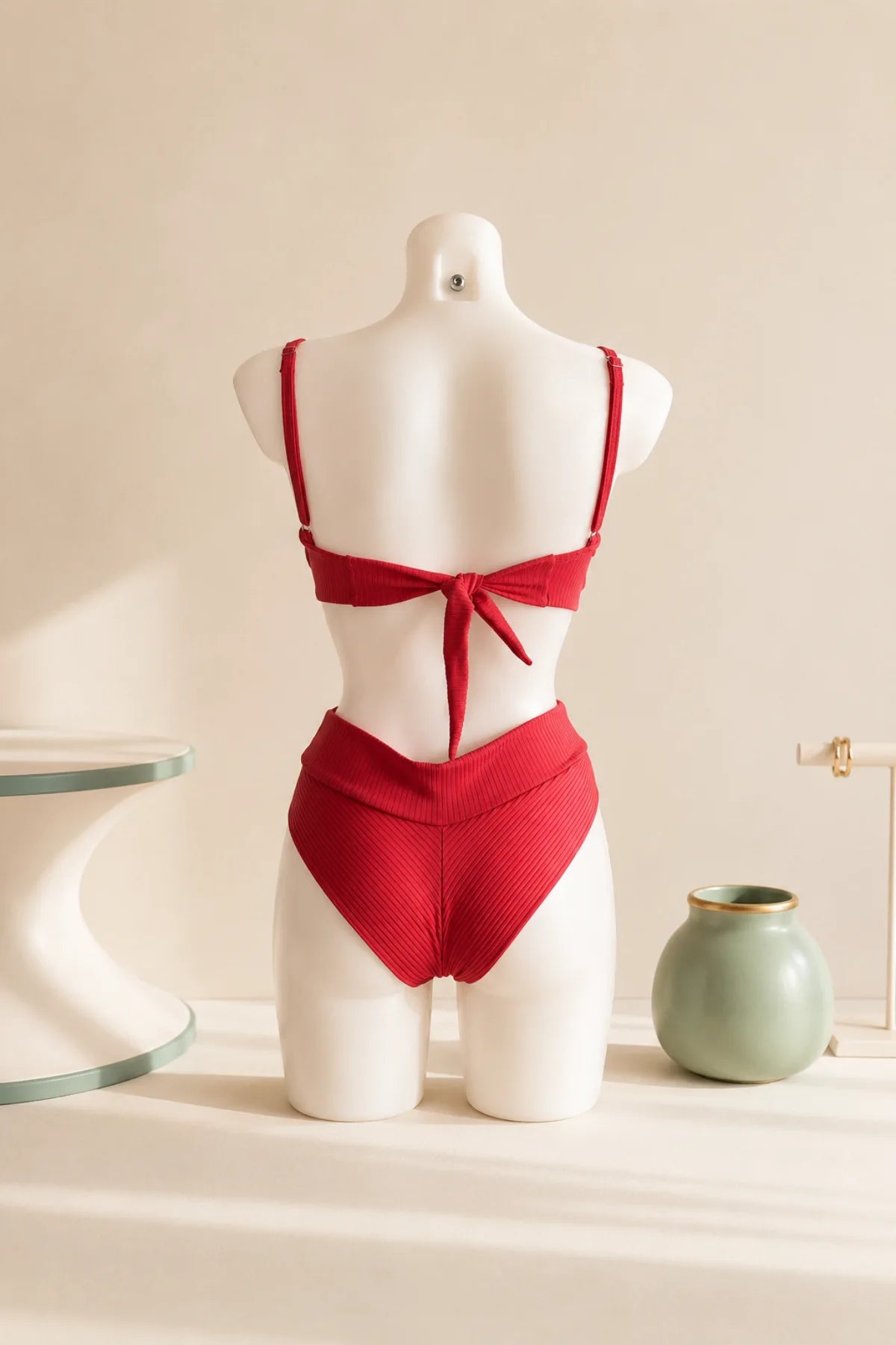 Kailani Ribbed Bikini – Geribde Bikini met Beugel