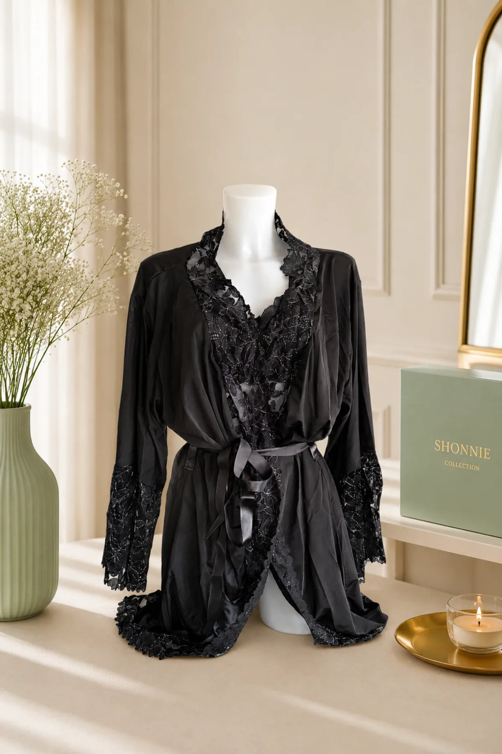 Sakura Lace Robe