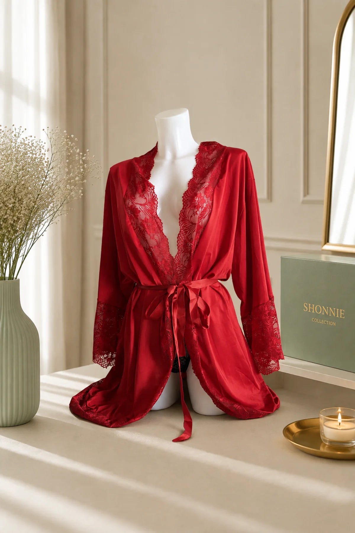 Sakura Lace Robe