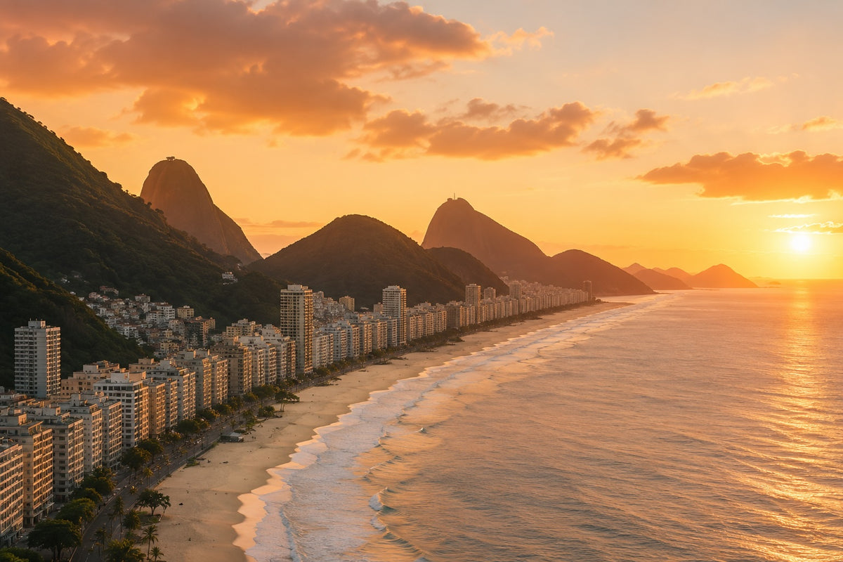 Zonsondergang aan de Braziliaanse kust, de inspiratie achter de premium lingerie en tijdloze elegantie van Shonnie Collection.
