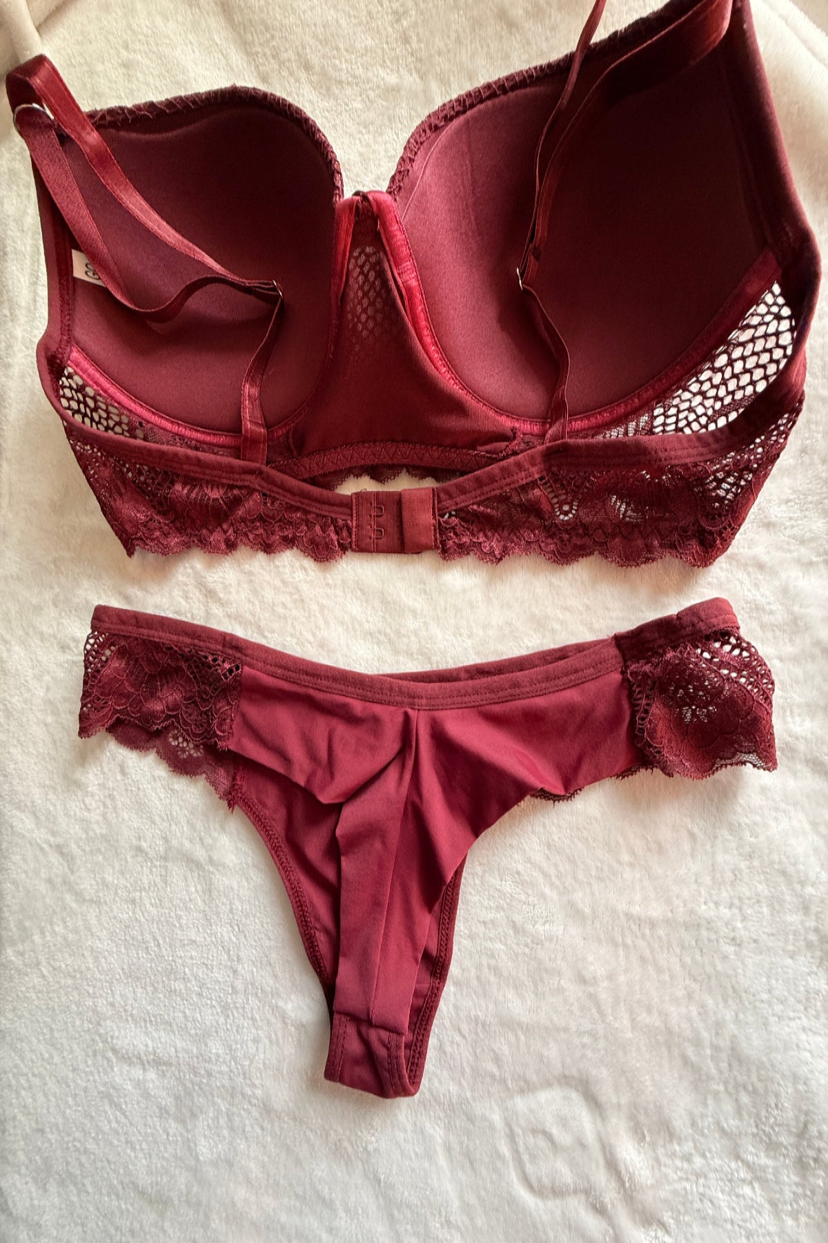 Valentina Lace Longline Set – Conjunto de Lingerie de Renda com Bojo